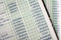 Handwritten accounting Royalty Free Stock Photo