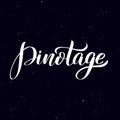 Handwritten calligraphy text, chalk on a blackboard Royalty Free Stock Photo