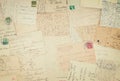 Handwritten letters background Royalty Free Stock Photo