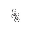 Handwritten monogram SS icon