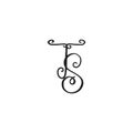 Handwritten monogram TS icon