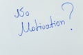 Handwritten motivational phrase `Motivation`
