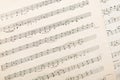 Handwritten musical notes Royalty Free Stock Photo