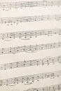 Handwritten musical notes Royalty Free Stock Photo