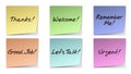 Handwritten Post-It Notes