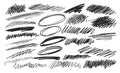 Handwritten Scribbles And Strokes Design Elements Set. Vector Collection Of Unique, Hand-drawn Lines And Patterns Royalty Free Stock Photo