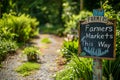 Urban Garden Trail, Follow the Fresh Royalty Free Stock Photo