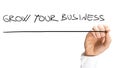 Handwritten Underlined Grow Your Business Texts