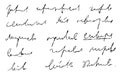 Handwritten Unreadable illegible text. Abstract handwriting of fictional language