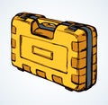 Suitcase for tools. Vector drawing Royalty Free Stock Photo