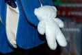 A handy ladies travel bag with a teddy bear, Teddy bears are cute snuggly soft toys