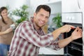 Handy man home repair Royalty Free Stock Photo