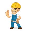 Handyman giving thumb up