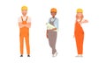 Handyman or Fixer as Skilled Man and Woman Wearing Overall Holding Draft and Showing Thumb Up Engaged in Home Repair