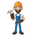 Handyman Holding Hammer