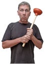 Handyman Home Repair Plumber Fix House Leak Humor Royalty Free Stock Photo