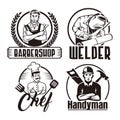 handyman logo , barbershop vector logo