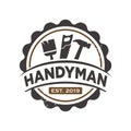 Handyman logo , repairman vector logo