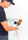 Handyman Measuring Voltage