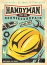 Handyman service and repair poster advertisement