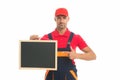 Handyman services concept. Handyman professional occupation. Available hours. Reputable master. Easy and quick. Handyman