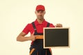 Handyman services concept. Handyman professional occupation. Available hours. Reputable master. Easy and quick. Handyman