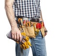 Handyman and tools Royalty Free Stock Photo