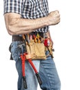 Handyman and tools Royalty Free Stock Photo