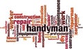 Handyman word cloud