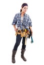 Handywoman Royalty Free Stock Photo