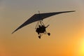 Hang glider flight Royalty Free Stock Photo