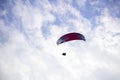 Hang glider flight Royalty Free Stock Photo