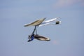 Hang glider flying