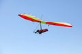 Hang glider flying