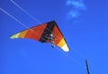 A Hang Glider Pilot Finds Himself Encountering Power Lines Royalty Free Stock Photo