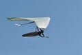 Hang glider pilot silhouette