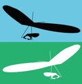 Hang Glider silhouette Royalty Free Stock Photo