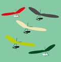 Hang Glider silhouette Royalty Free Stock Photo