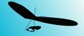 Hang Glider silhouette Royalty Free Stock Photo