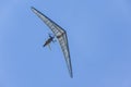 Hang glider wing making maneuvers