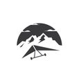 hang gliding icon vector illustration design Royalty Free Stock Photo