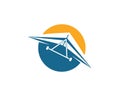 hang gliding icon vector illustration design Royalty Free Stock Photo