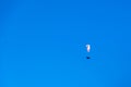 Hang-gliding in Swiss Alps from top of Rochers-de-Naye, near Montreux, Canton of Vaud, Switzerland. Sports Concept Royalty Free Stock Photo