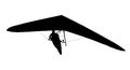 Hang gliding wing silhouette