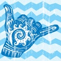 Hang Loose Hand Signal Royalty Free Stock Photo