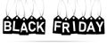 hang tags with text for BLACK FRIDAY