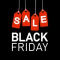 hang tags with text for BLACK FRIDAY SALE