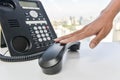 Hang up the phone call Royalty Free Stock Photo