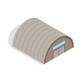 Hangar icon, isometric 3d style