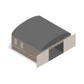 Hangar icon, isometric 3d style